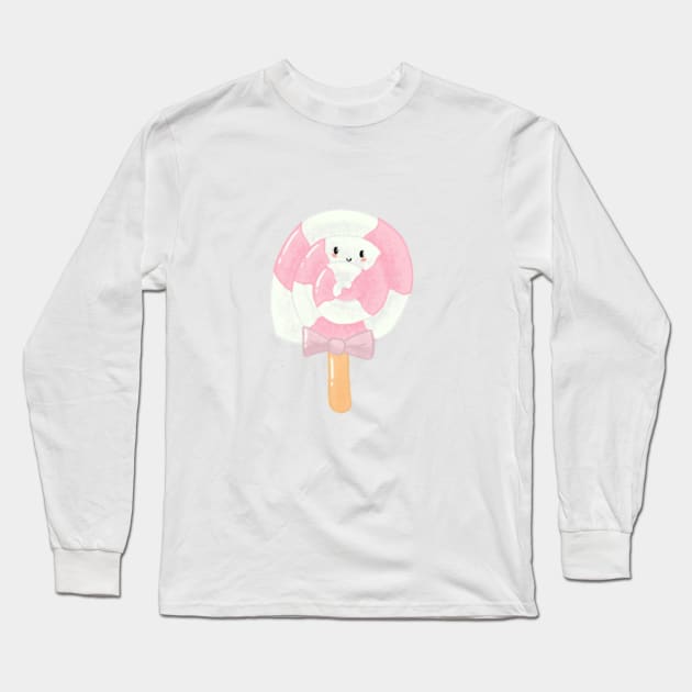 Cute Lollipop design Long Sleeve T-Shirt by Mydrawingsz